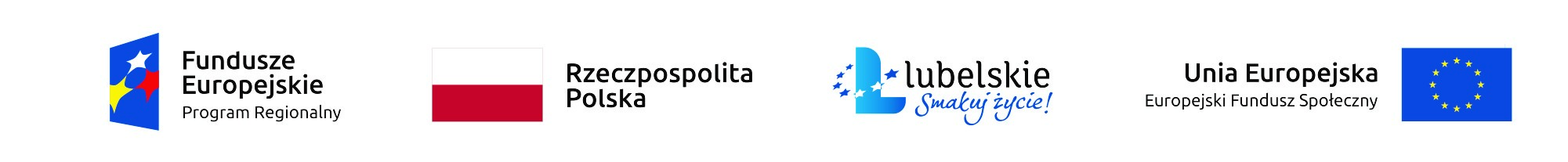 Logo Program Regionalny, Rzeczpospolita, Lubelskie smakuj życie, EFS